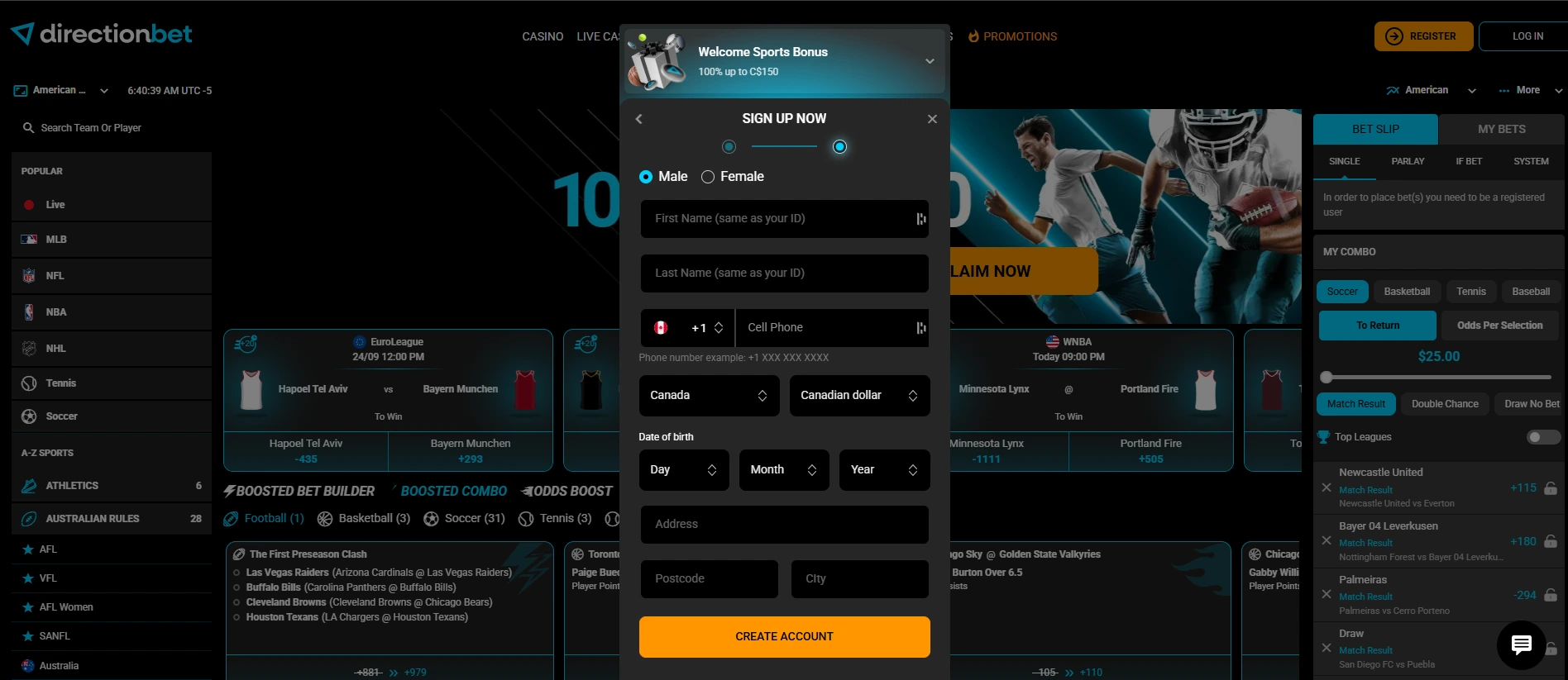 Directionbet Online Wetten